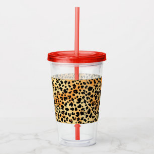 Kunststoff-Cup für Blumen und Tiger Acryltrinkbecher
