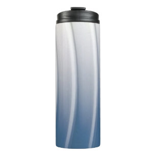 Kunststoffbehälter, blau und weiß thermosbecher