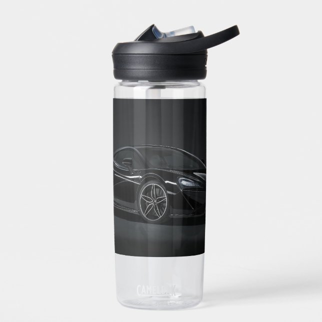 Kunststoffflasche mit schwarzem Mclaren Trinkflasche (Links)