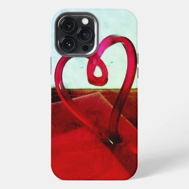 Kunststoffherz iPhone 13 Pro Max Hülle (Rückseite)