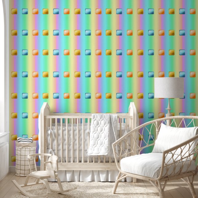 Kunststoffknöpfe Tapete (Kinder)