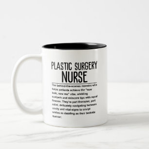 Kunststoffschwester für Operation Zweifarbige Tasse