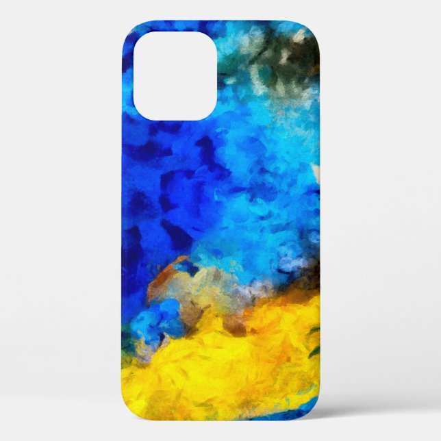 Kunsttextur, kreativer Öl-Hintergrund, gestreift u Case-Mate iPhone Hülle (Rückseite)