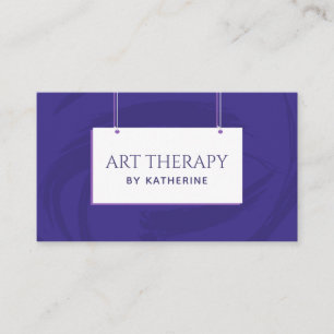 Kunsttherapie Psychotherapie Einfach Minimalistisc Visitenkarte