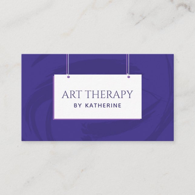 Kunsttherapie Psychotherapie Einfach Minimalistisc Visitenkarte (Vorderseite)