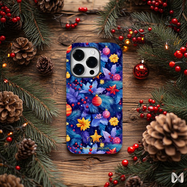 Kunsturlaub - Vibranntes Winter Wonderland Design Case-Mate iPhone 14 Pro Hülle (Von Creator hochgeladen)