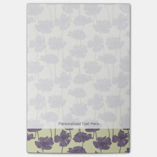 KunstVintager Blumenmusterhintergrund Post-it Klebezettel