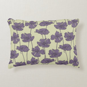 KunstVintager Blumenmusterhintergrund Zierkissen