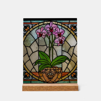 Kunstvolle Art Nouveau-Acrylglas-Wandkunst Acrylschild