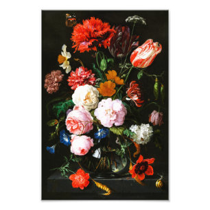 Kunstvoller Druck einer düsteren floralen Botanik 
