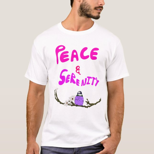 Kunstwerk Frieden & Gelassenheit T-Shirt (Vorderseite)