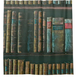 Kunstwerk für Bibliotheksliebhaber Duschvorhang