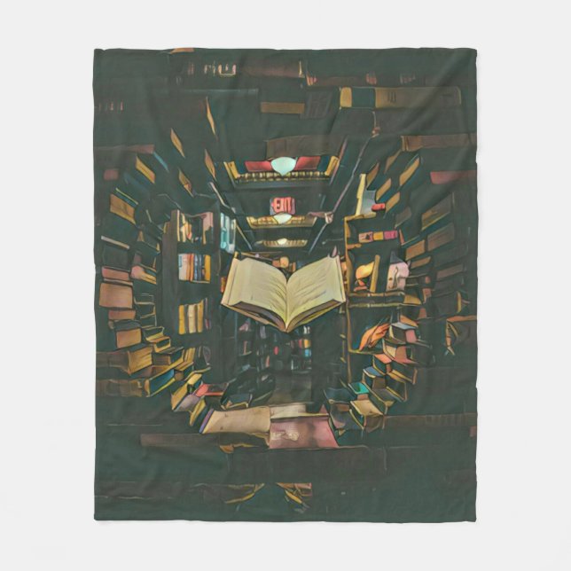 Kunstwerk für Buchliebhaber Fleecedecke (Vorderseite)