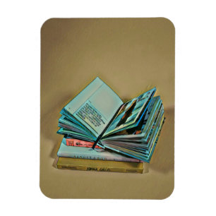 Kunstwerk für Buchliebhaber Magnet