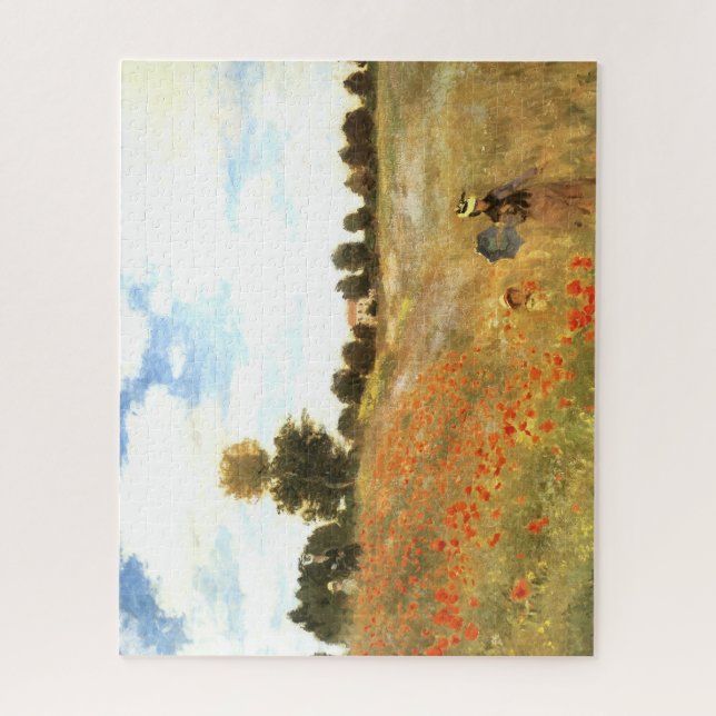 Kunstwerk, "Mohnfeld" von Monet Puzzle (Vertikal)