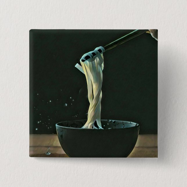 Kunstwerk Ramen lover Button (Vorderseite)