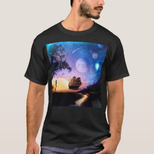 Kunstwerk zur Weltraumforschung Voyager-Raumsonde T-Shirt