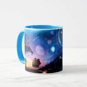 Kunstwerk zur Weltraumforschung Voyager-Raumsonde Tasse
