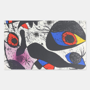 Kunstwerke, abstrakte Kunst Rechteckiger Aufkleber
