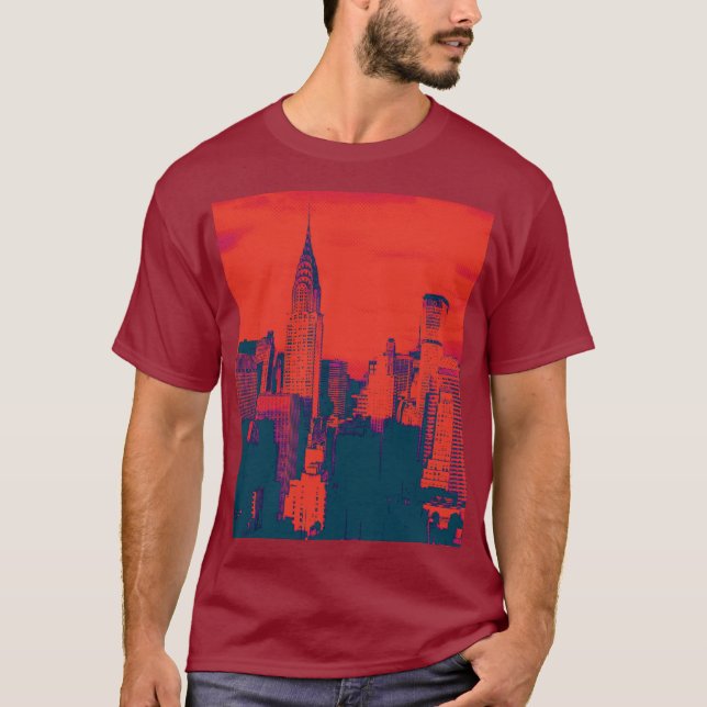 Kunstwerke von Pop Art Maroon, New York City T-Shirt (Vorderseite)