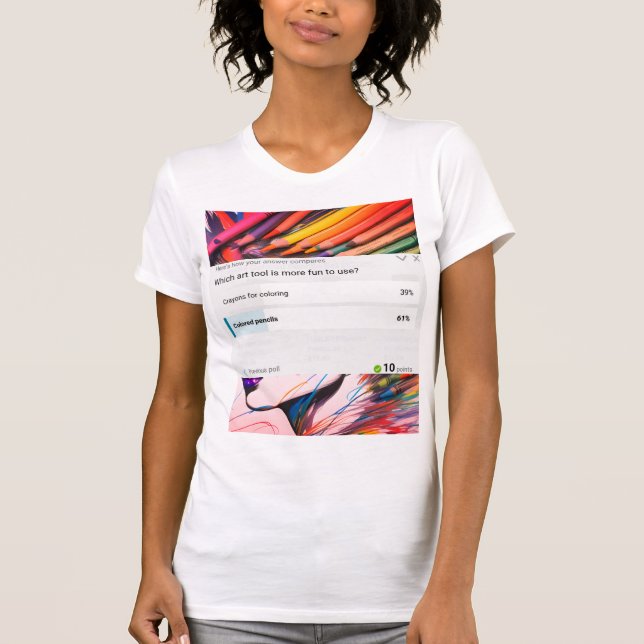 Kunstwerkzeug Stifte Shirt (Vorderseite)