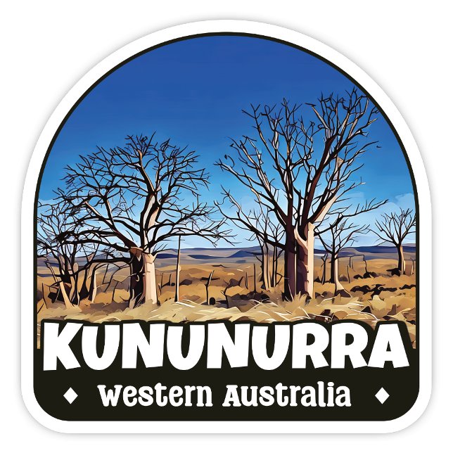 Kununurra, Western Australien Aufkleber (Kununurra Western Australia scenic arch sticker)