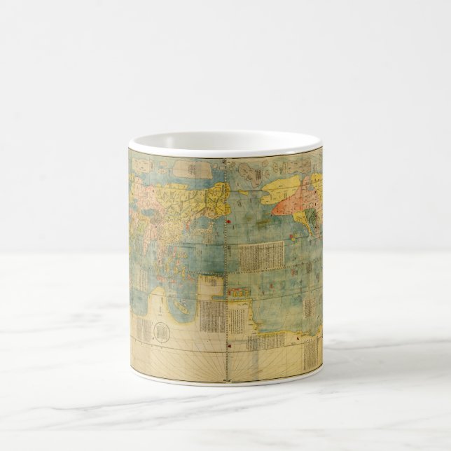 Kunyu Wanguo Quantu 1602 Japaner-Weltkarte Kaffeetasse (Mittel)