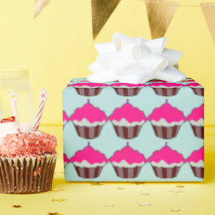 KUPCAKE BIRTHDAY WRAPPING PAPIER GESCHENKPAPIER