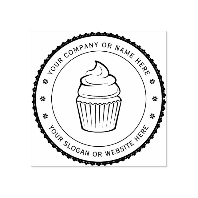 KUPCAKE | Rubber-Briefmarke für Personalisierte Fi Gummistempel (Prägung)