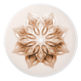 Kupfer 3D Glänzendes Mandala Keramikknauf