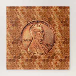 Kupfer Abraham Lincoln penny, ein Cent Kupfer