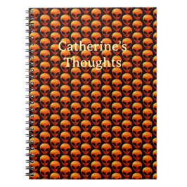 Kupfer-Außerirdischen Notizblock