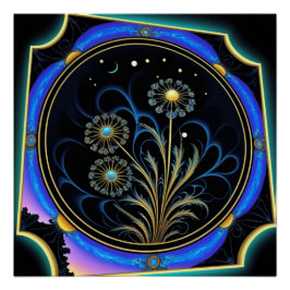 Kupfer-Blume Poster