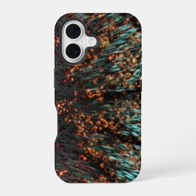 Kupfer Borealis iPhone 16 Hülle (Rückseite)