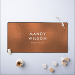 Kupfer Bronze Shine Stilvolle IMITATE FOIL LARGE Schreibtischunterlage<br><div class="desc">Für weitere zazzle Geschäftsartikel,  Werbe- oder Merchandising Artikel,  die zu diesem Artikel passen,  kontaktieren Sie uns bitte über den Designer-Kontakt auf unserer zazzle Homepage. *NICHT WIRKSTOFF</div>