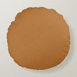 Kupfer-Brown-Rundkissen Rundes Kissen