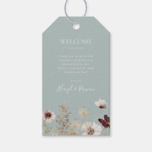 Kupfer-Burgund-Wildblume Aquamariner Empfang von Geschenkanhänger