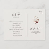 Kupfer Burgundy Wildblume Beige Menü UAWG