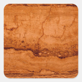 Kupfer Canyon Granit, bernsteinfarbenes Gold Sedon Quadratischer Aufkleber