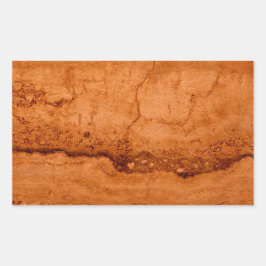 Kupfer Canyon Granit, bernsteinfarbenes Gold Sedon Rechteckiger Aufkleber