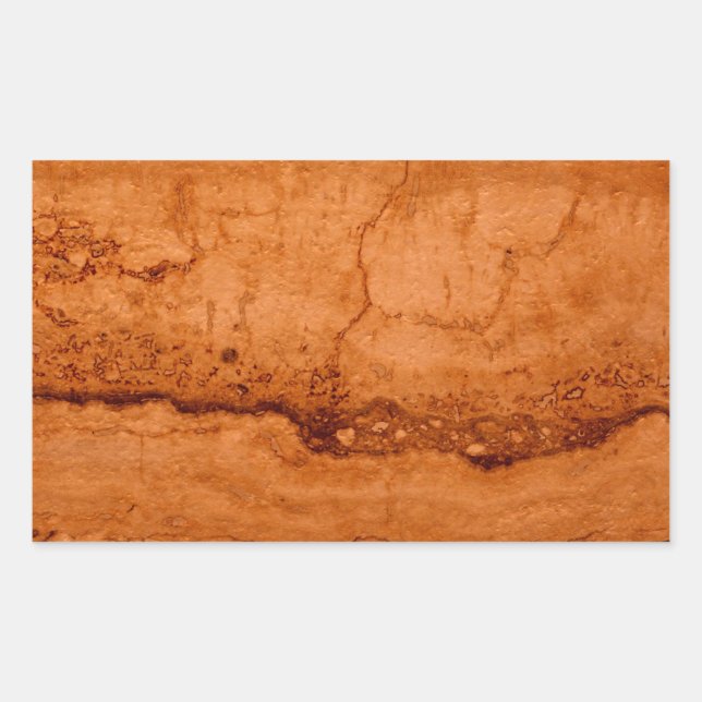 Kupfer Canyon Granit, bernsteinfarbenes Gold Sedon Rechteckiger Aufkleber (Vorderseite)