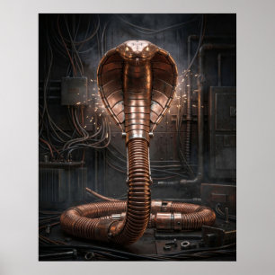Kupfer Cobra Anstieg Poster