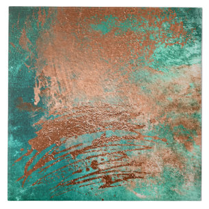 Kupfer-Distressed-Patina Fliese