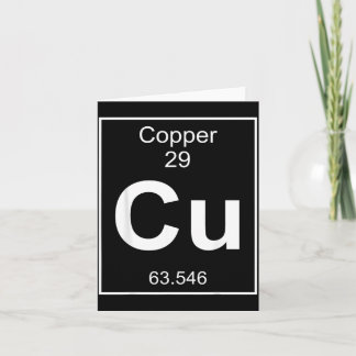 Kupfer-Element-Kostüm Periodensystem Chemie Karte
