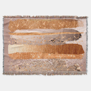 Kupfer Gold Schlaganfälle Glamour Textur Decke