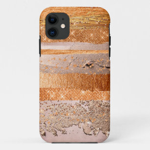 Kupfer Gold Strikes Glamour Textur Case-Mate iPhone Hülle