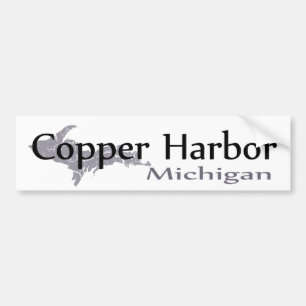 Kupfer Hafen Michigan Autoaufkleber