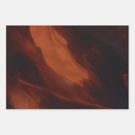 Kupfer in gebürstetem Zustand Geschenkpapier Set