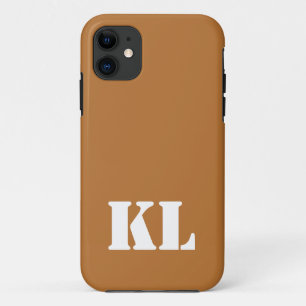 Kupfer Metallic Solid Color   Minimalistisch Monog Case-Mate iPhone Hülle