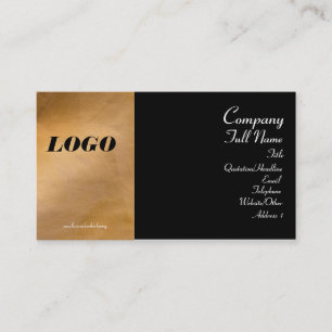 Kupfer-Metallic- und Black-Business-Cards Visitenkarte